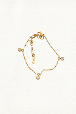 DANGLING DOUBLE STONE BRACELET - Image 1