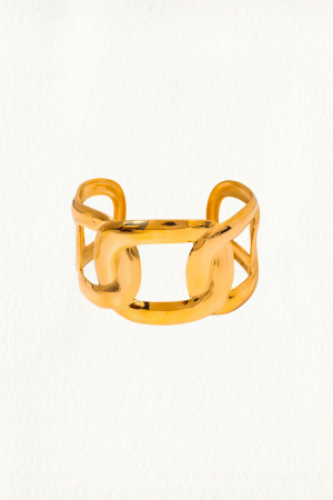 CURB CHAIN CUFF BRACELET - Image 1