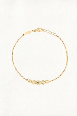 GRADUATED BEZEL CHAIN BRACELET - Image 1
