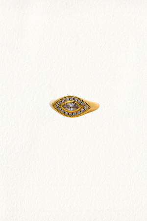 MARQUISE EYE PINKY RING