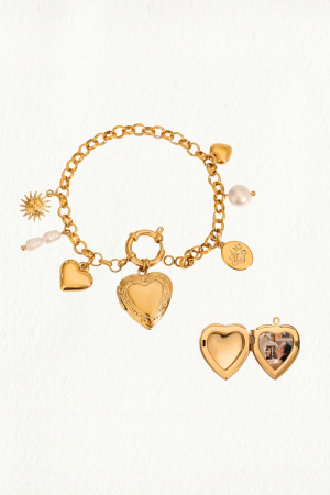 SOUTHWESTERN LOCKET CHARM BRACELET