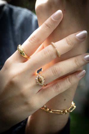 PAVE OPEN CLAW RING - Image 3