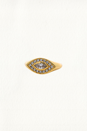 MARQUISE EYE PINKY RING