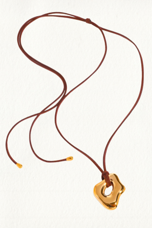 LIQUID GOLDEN VELVET CHAIN NECKLACE
