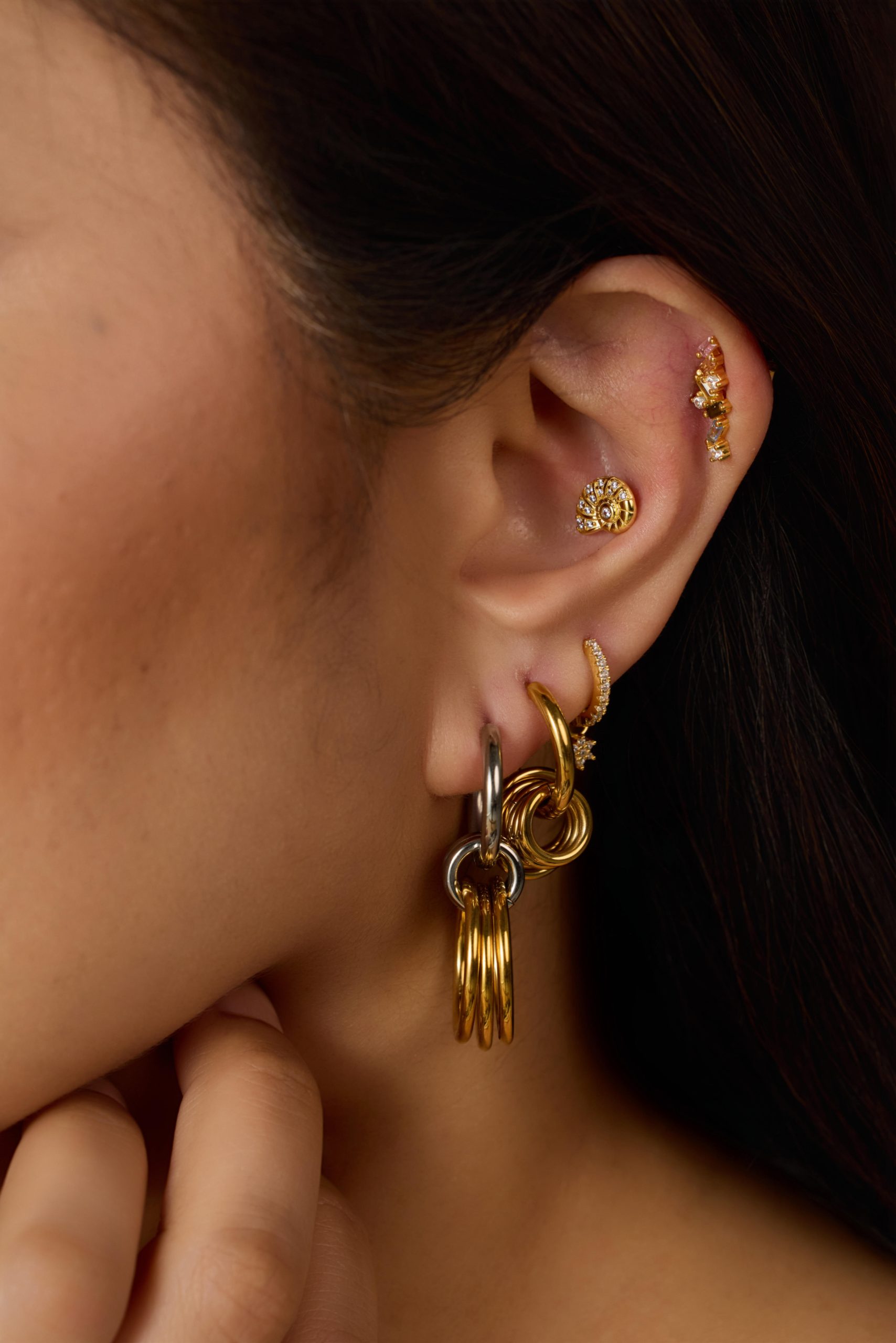 SMALL DOUBLE HOOPS - Image 2