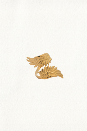 GOLD ANGEL WINGS RING