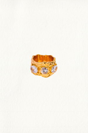 HAMMERED CIGAR BAND RING