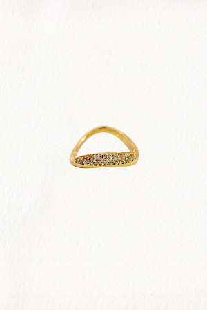 SPARKLY WAVE RING - Image 1