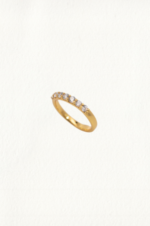 BOLD 7 GEMSTONE BAND RING