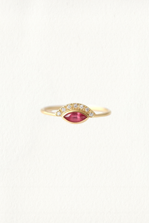 RUBY MARQUISE EYE RING - Image 1