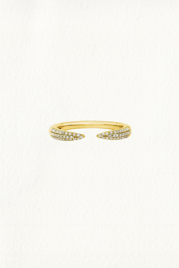 PAVE OPEN CLAW RING