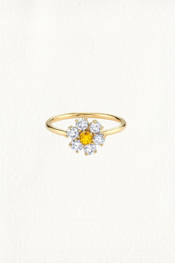 SPARKLING DAISY RING