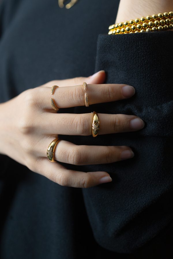 PAVE OPEN CLAW RING