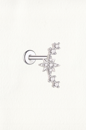 STAR GARLAND THREADED STUD EARRING