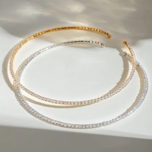 SPARKLING TENNIS CHOKER NECKLACE - Image 5