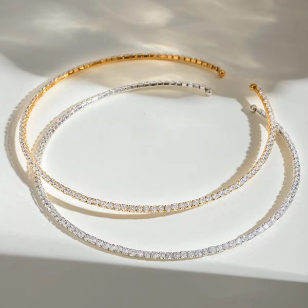 SPARKLING TENNIS CHOKER NECKLACE