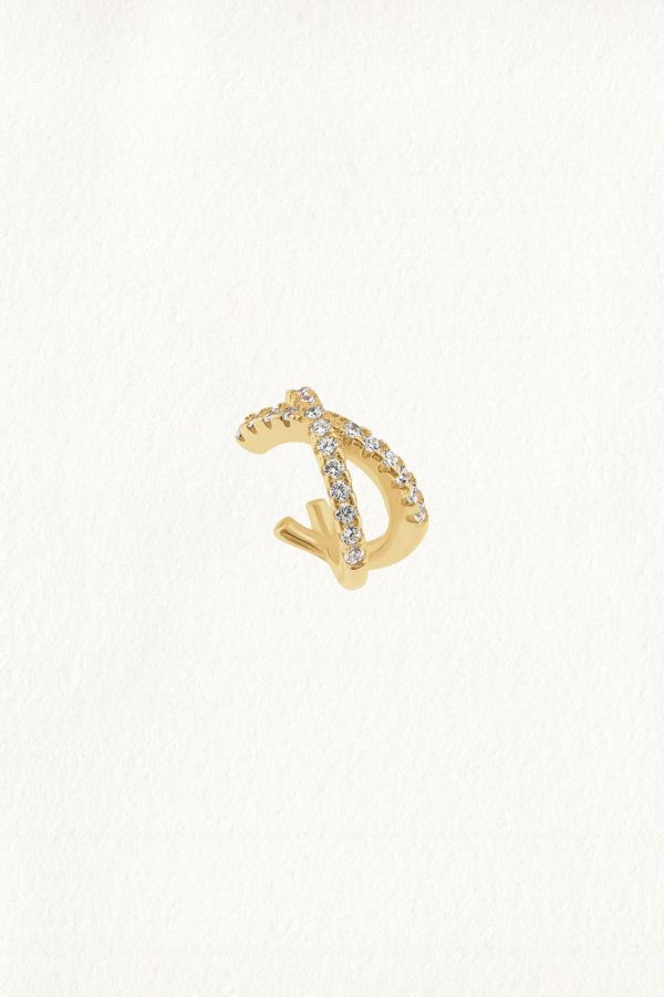 PAVE CROSSOVER EAR CUFF