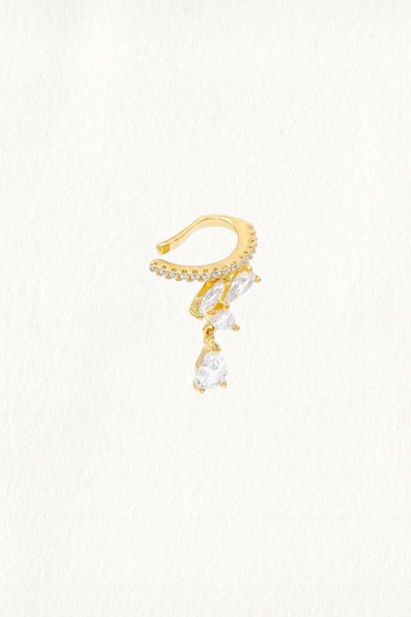 PEAR MARQUISE TEARDROP PAVE EAR CUFF