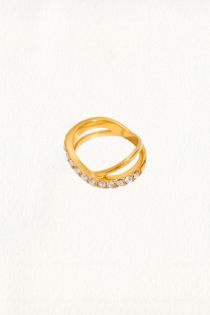 PAVE CROSSOVER RING - Image 2