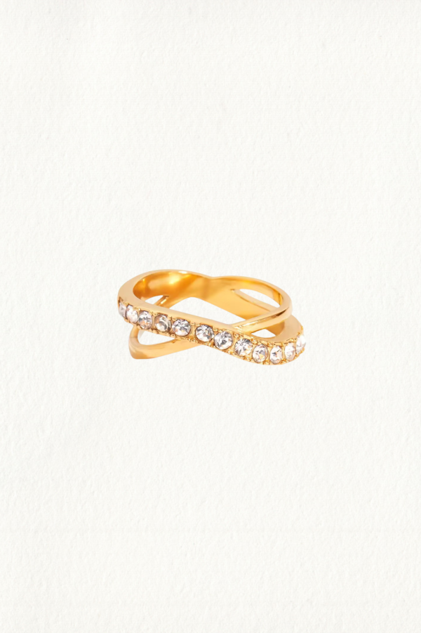 PAVE CROSSOVER RING