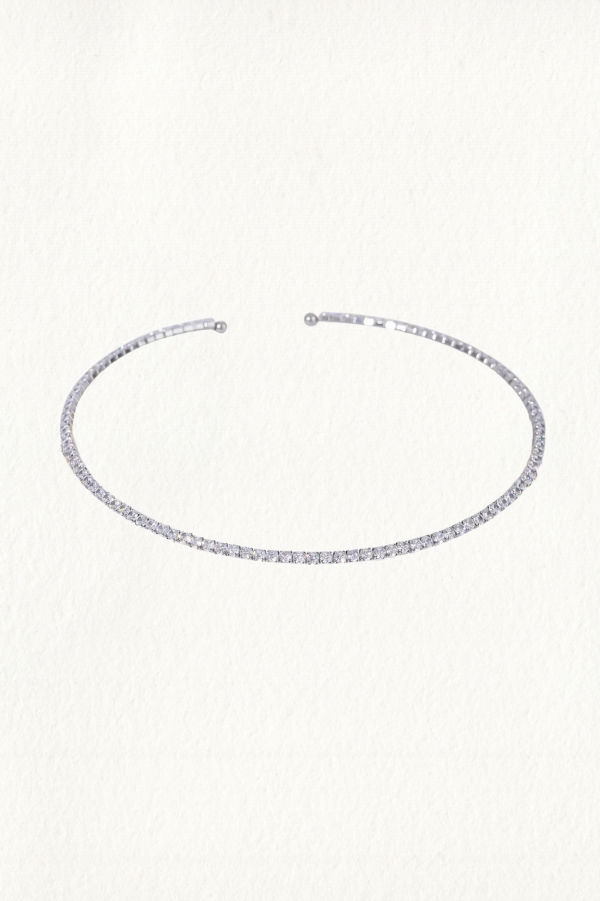 SPARKLING TENNIS CHOKER NECKLACE