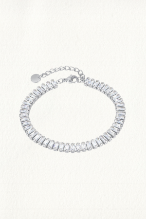 6MM SILVER BAGUETTE TENNIS BRACELET