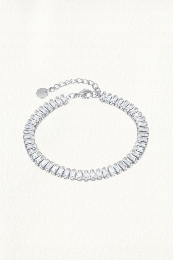6MM SILVER BAGUETTE TENNIS BRACELET